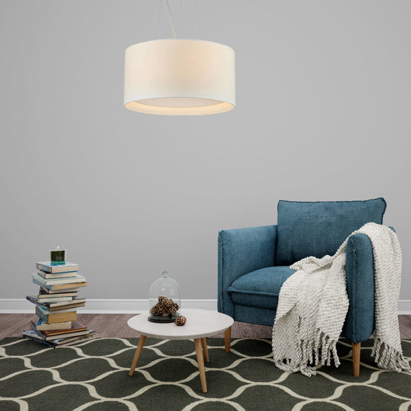 Lampa wisząca MILK, biała, 4x60W E27