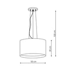 Lampa wisząca MILK, czarna, 4x60W E27