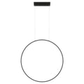 Lampa wisząca MIRROR, duża, czarna, 50W LED, barwa ciepła 3000K, IP44