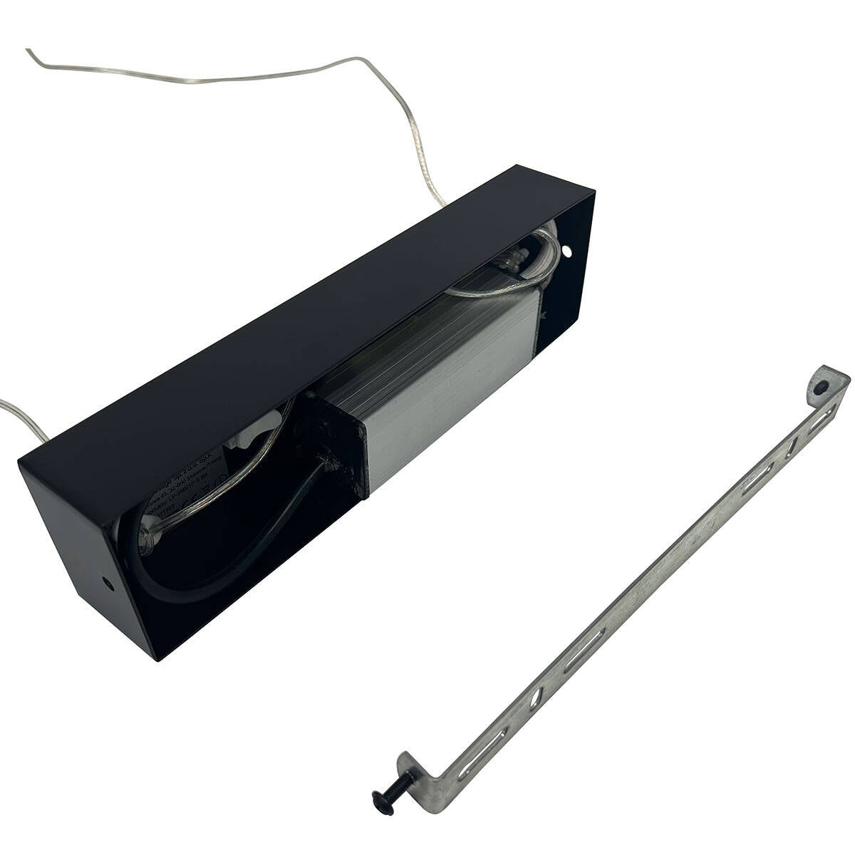 Lampa wisząca MIRROR, duża, czarna, 50W LED, barwa ciepła 3000K, IP44