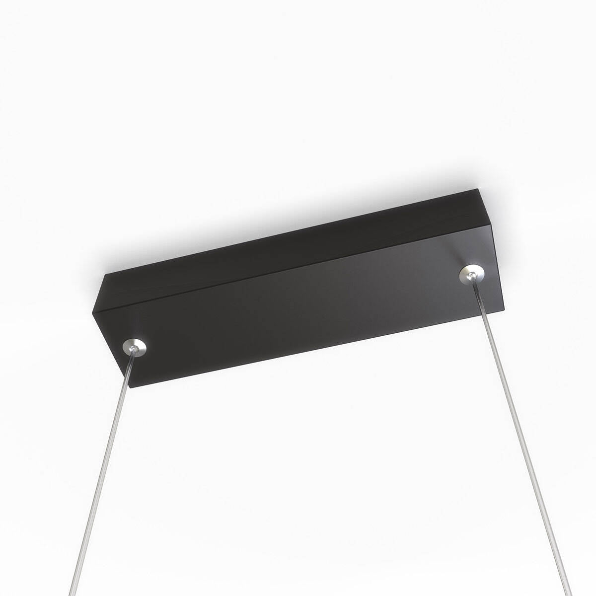 Lampa wisząca MIRROR, duża, czarna, 50W LED, barwa ciepła 3000K, IP44
