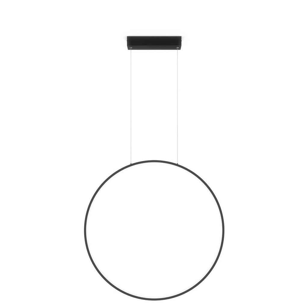 Lampa wisząca MIRROR, mała, czarna, 35W LED, barwa ciepła 3000K, IP44