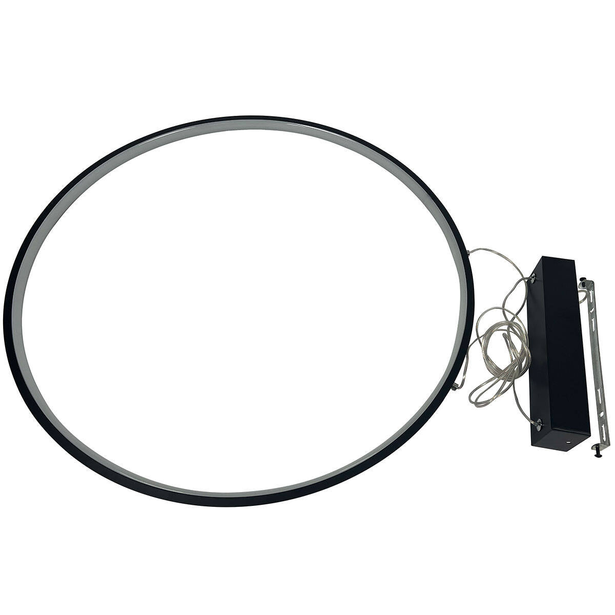Lampa wisząca MIRROR, mała, czarna, 35W LED, barwa ciepła 3000K, IP44