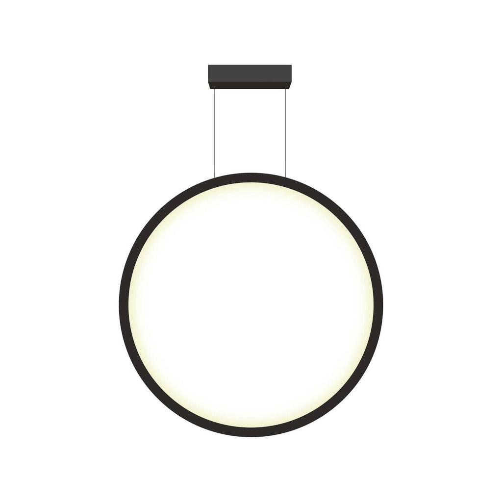 Lampa wisząca MIRROR, mała, czarna, 35W LED, barwa ciepła 3000K, IP44