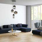 Lampa wisząca MOLINA dł. 47,5cm 4xE27 | grafitowy
