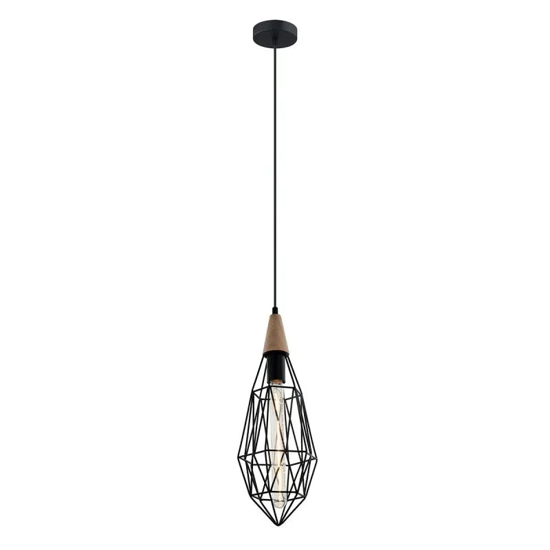 Lampa wisząca Maelle śr. 17cm E27 | czarny