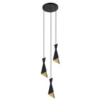 Lampa wisząca Malia wys. cał. 128cm 3xE27 | czarny