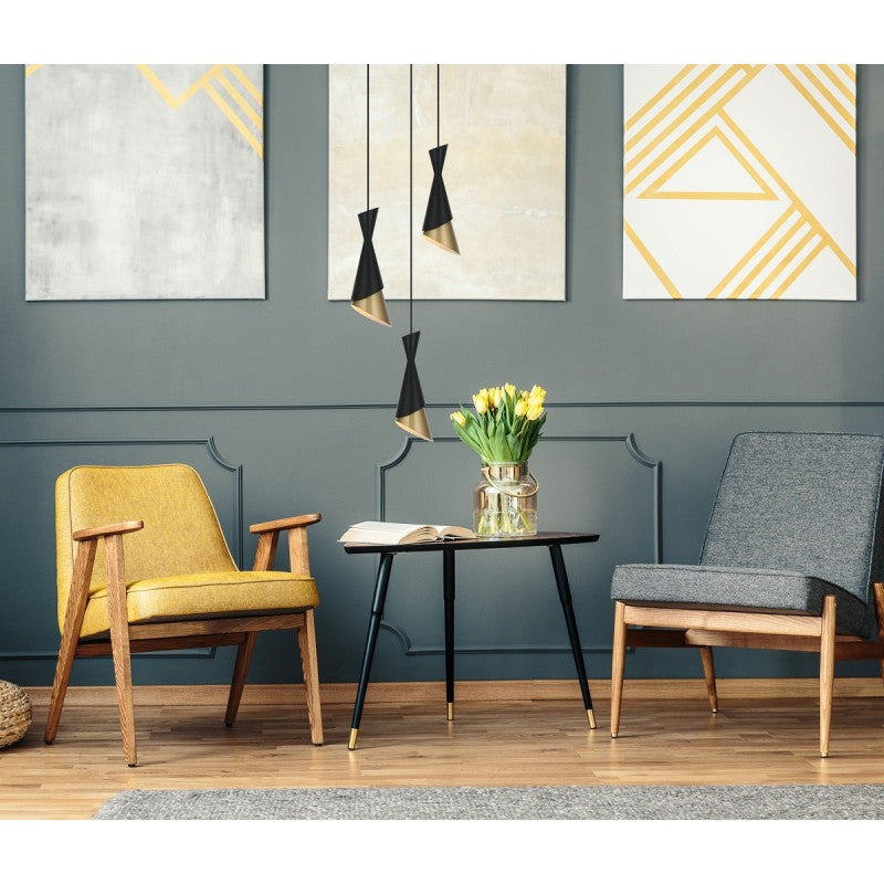 Lampa wisząca Malia wys. cał. 128cm 3xE27 | czarny