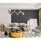 Lampa wisząca Marbelio wys. cał. 120cm 16xG9 | chrom
