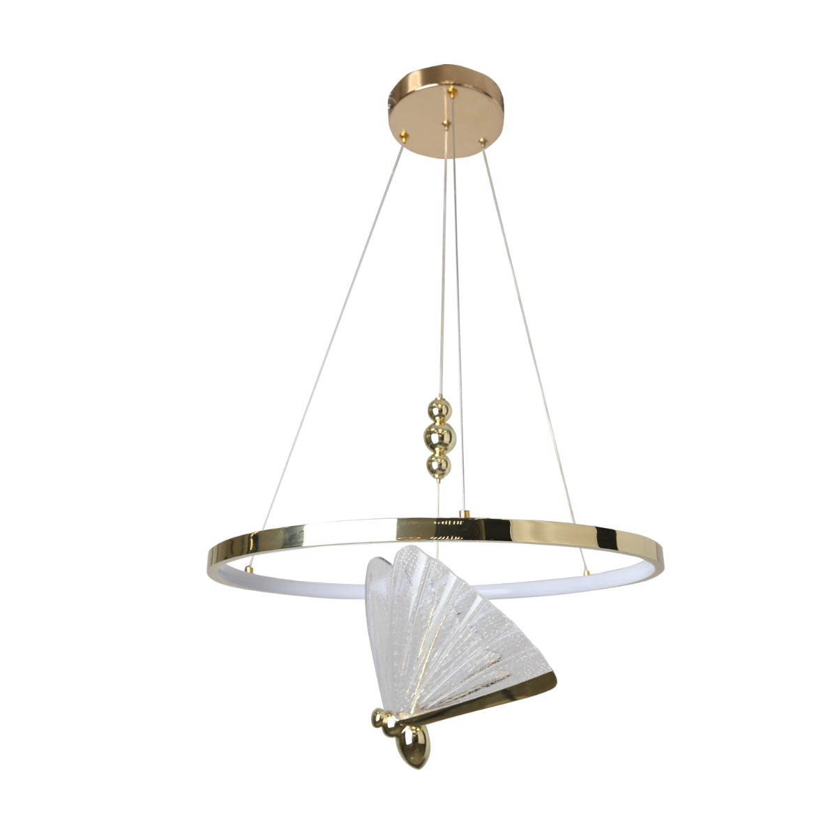 Lampa wisząca Marissa Ring złota LED CCT