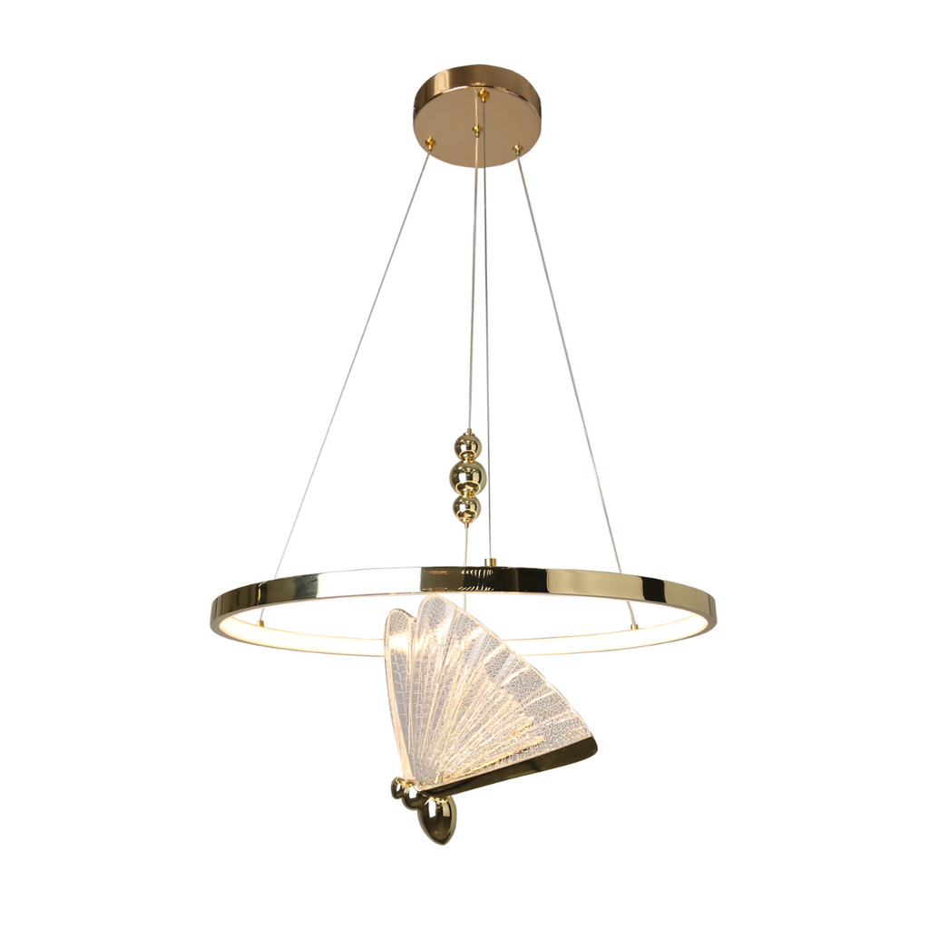 Lampa wisząca Marissa Ring złota LED CCT