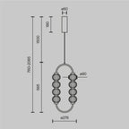 Lampa wisząca Maytoni Amulet IP20 x MOD555PL-L11G3K | Złoto