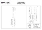 Lampa wisząca Maytoni Amulet IP20 x MOD555PL-L11G3K | Złoto