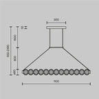 Lampa wisząca Maytoni Amulet IP20 x MOD555PL-L18G3K | Złoto