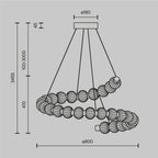 Lampa wisząca Maytoni Amulet IP20 x MOD555PL-L35G3K | Złoto