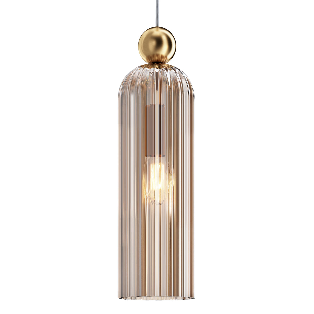 Lampa wisząca Maytoni Antic IP20 1xE14 MOD302PL-01CG | Złoto