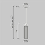 Lampa wisząca Maytoni Antic IP20 1xE14 MOD302PL-01CG | Złoto