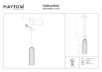 Lampa wisząca Maytoni Antic IP20 1xE14 MOD302PL-01CG | Złoto