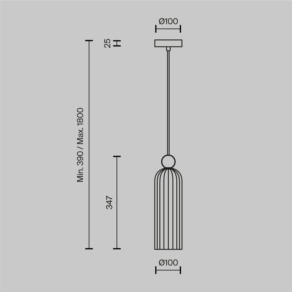 Lampa wisząca Maytoni Antic IP20 1xE14 MOD302PL-01GR | Złoto
