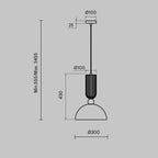 Lampa wisząca Maytoni Antic IP20 1xE27 MOD302PL-01GR1 | Złoto
