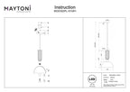 Lampa wisząca Maytoni Antic IP20 1xE27 MOD302PL-01GR1 | Złoto