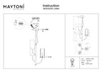 Lampa wisząca Maytoni Arco IP20 3xG9 MOD223PL-03BS | Mosiądz