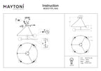 Lampa wisząca Maytoni Balance IP20 4xG9 MOD317PL-04G | Złoto