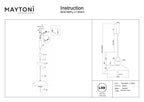 Lampa wisząca Maytoni Bangkok IP20 x MOD185PL-L11B3K3 | Czarny