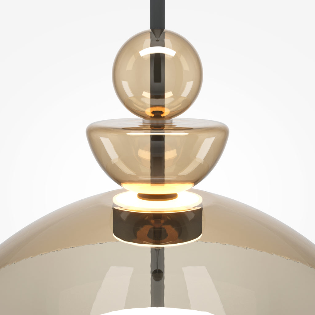 Lampa wisząca Maytoni Bangkok IP20 x MOD185PL-L12CG3K3 | Czarny