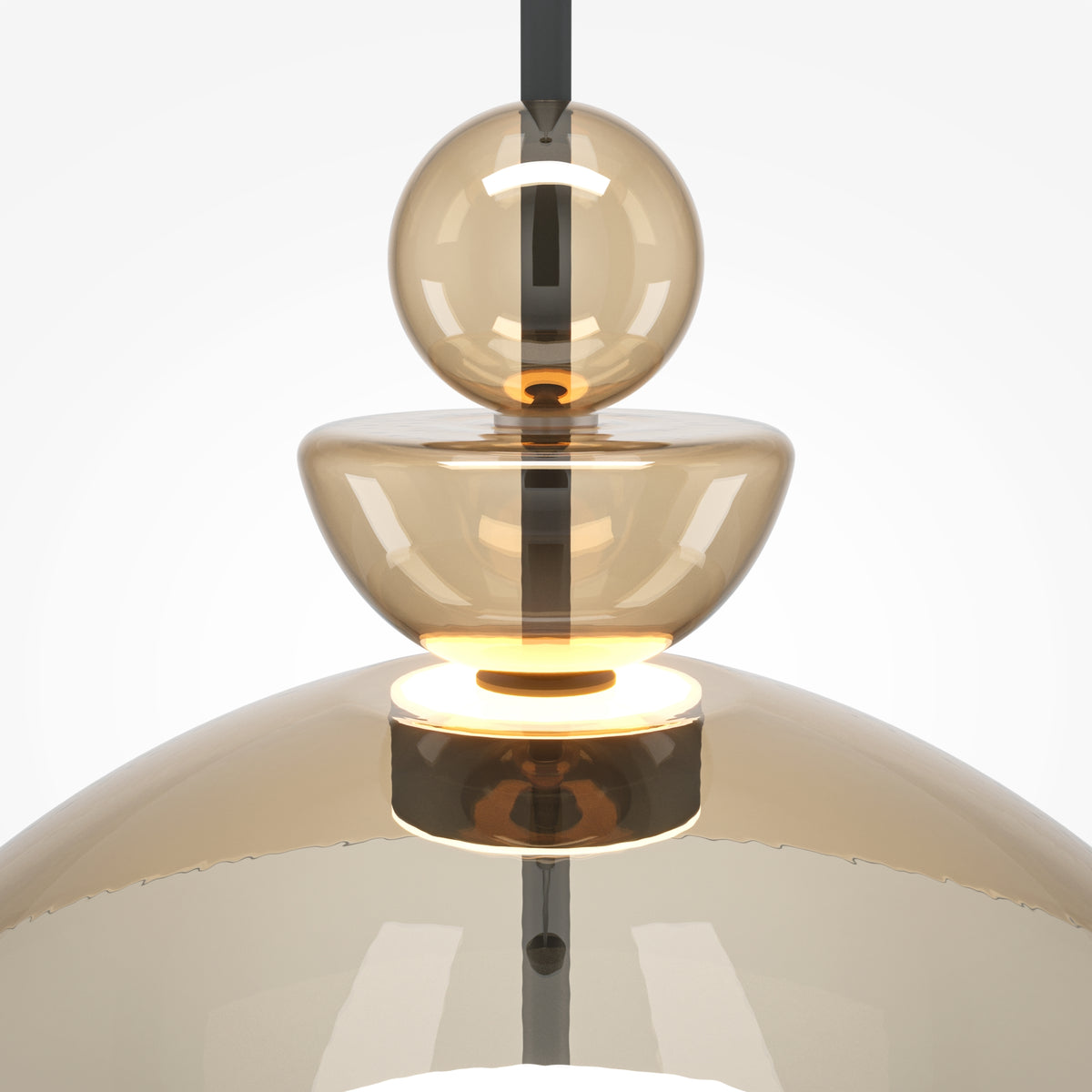 Lampa wisząca Maytoni Bangkok IP20 x MOD185PL-L12CG3K3 | Czarny