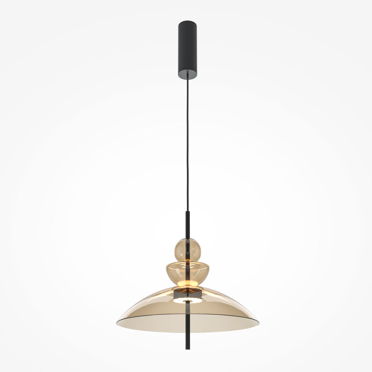 Lampa wisząca Maytoni Bangkok IP20 x MOD185PL-L12CG3K3 | Czarny