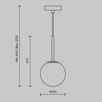 Lampa wisząca Maytoni Basic form IP20 1xE14 MOD321PL-01B1 | Czarny