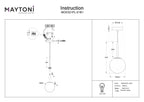 Lampa wisząca Maytoni Basic form IP20 1xE14 MOD321PL-01B1 | Czarny