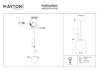 Lampa wisząca Maytoni Basic form IP20 1xE14 MOD321PL-01G2 | Złoto