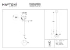 Lampa wisząca Maytoni Basic form IP20 1xG9 MOD521PL-01G1 | Złoto