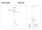 Lampa wisząca Maytoni Basic form IP20 1xG9 MOD521PL-01G3 | Złoto