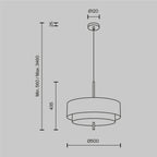 Lampa wisząca Maytoni Bergamo IP20 5xE27 MOD613PL-05GR | Czarny