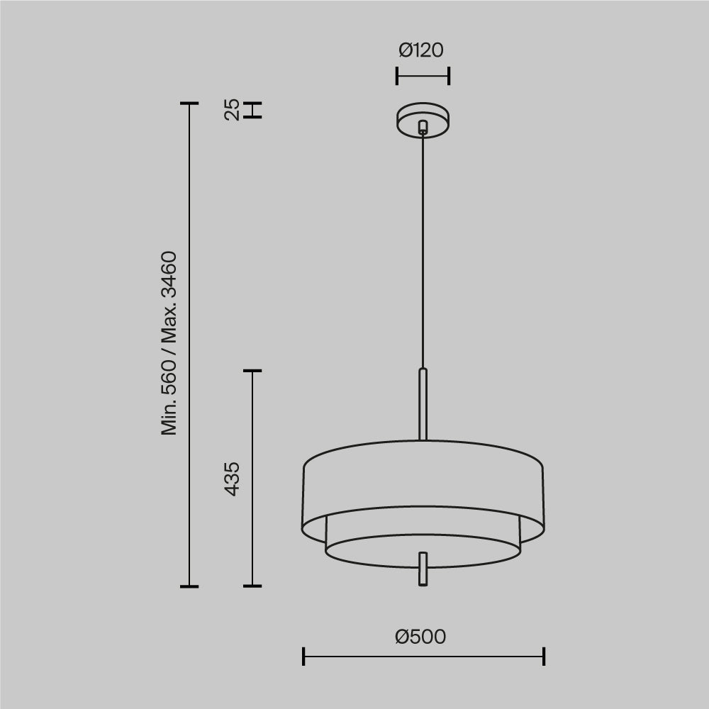 Lampa wisząca Maytoni Bergamo IP20 5xE27 MOD613PL-05W | Czarny