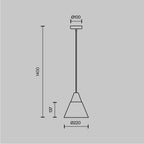 Lampa wisząca Maytoni Bicones IP20 1xE27 P359-PL-01-W | Biały