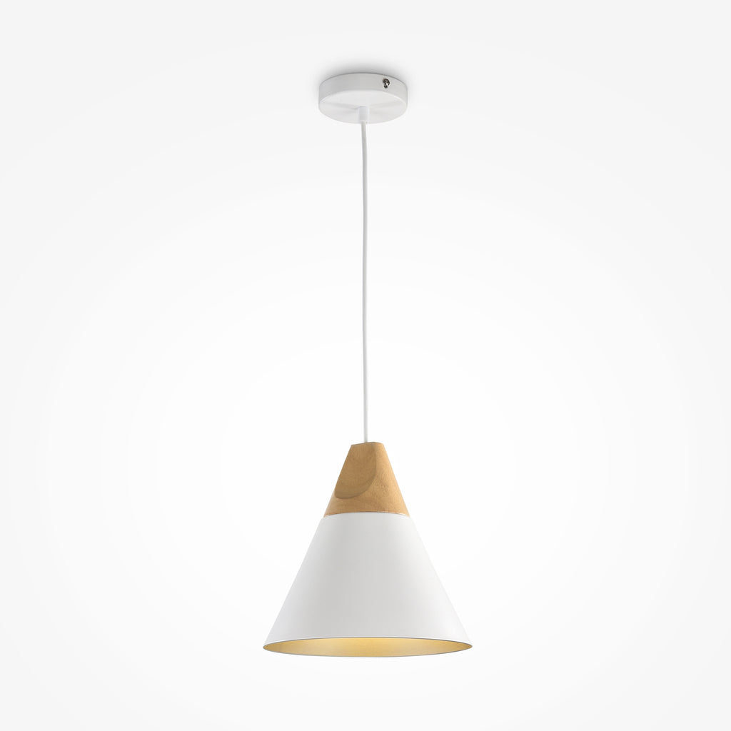 Lampa wisząca Maytoni Bicones IP20 1xE27 P359-PL-01-W | Biały