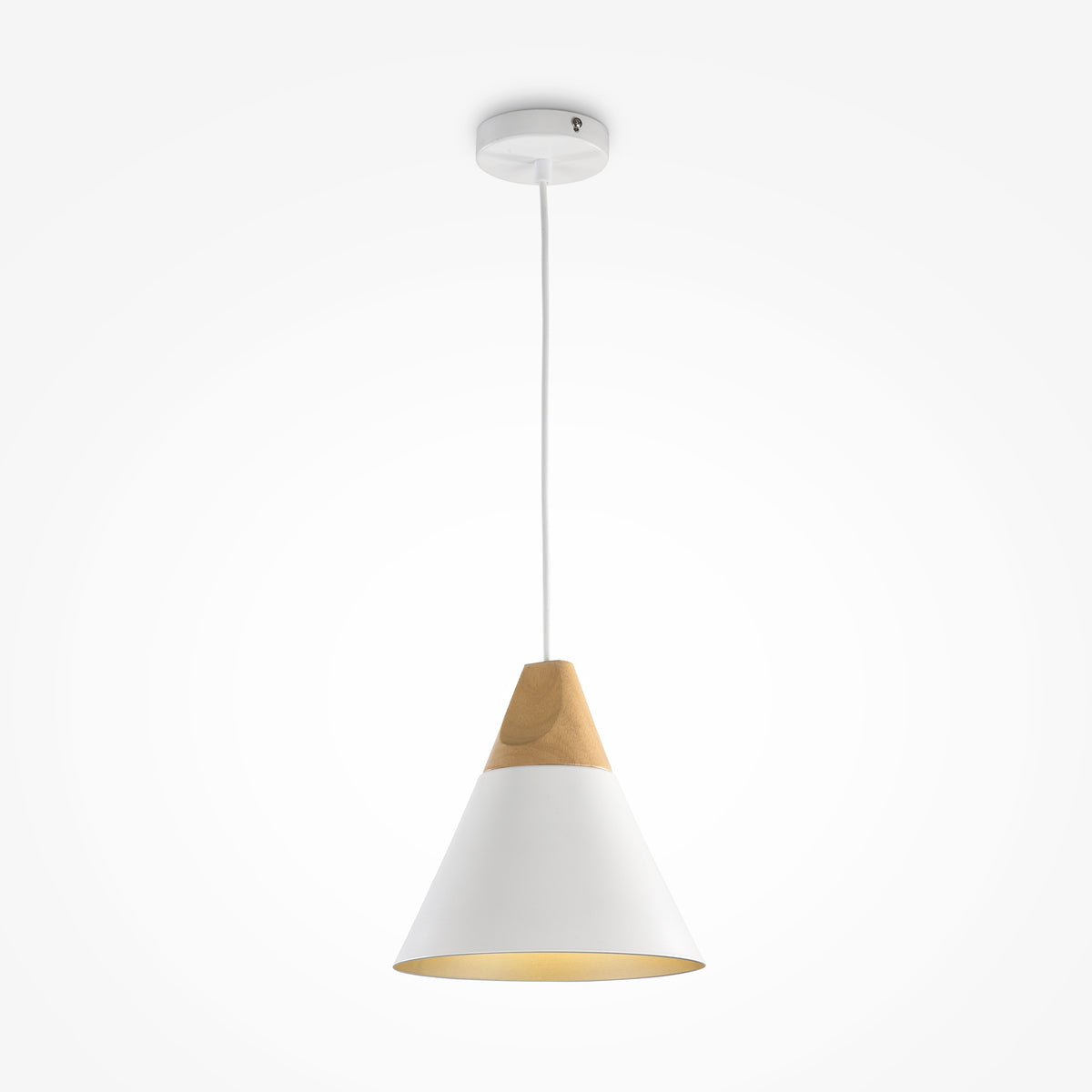 Lampa wisząca Maytoni Bicones IP20 1xE27 P359-PL-01-W | Biały