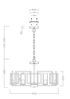 Lampa wisząca Maytoni Bowi IP20 6xE14 H009PL-06G | Złoto