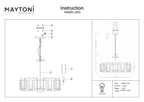 Lampa wisząca Maytoni Bowi IP20 6xE14 H009PL-06G | Złoto