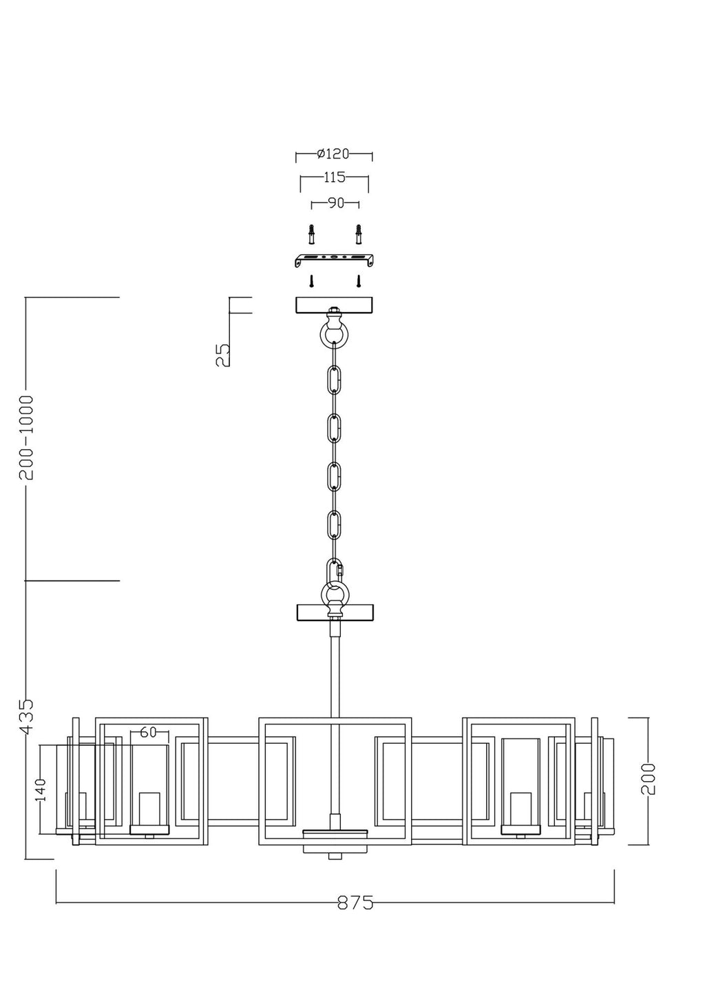 Lampa wisząca Maytoni Bowi IP20 8xE14 H009PL-08G | Złoto