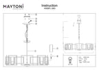 Lampa wisząca Maytoni Bowi IP20 8xE14 H009PL-08G | Złoto