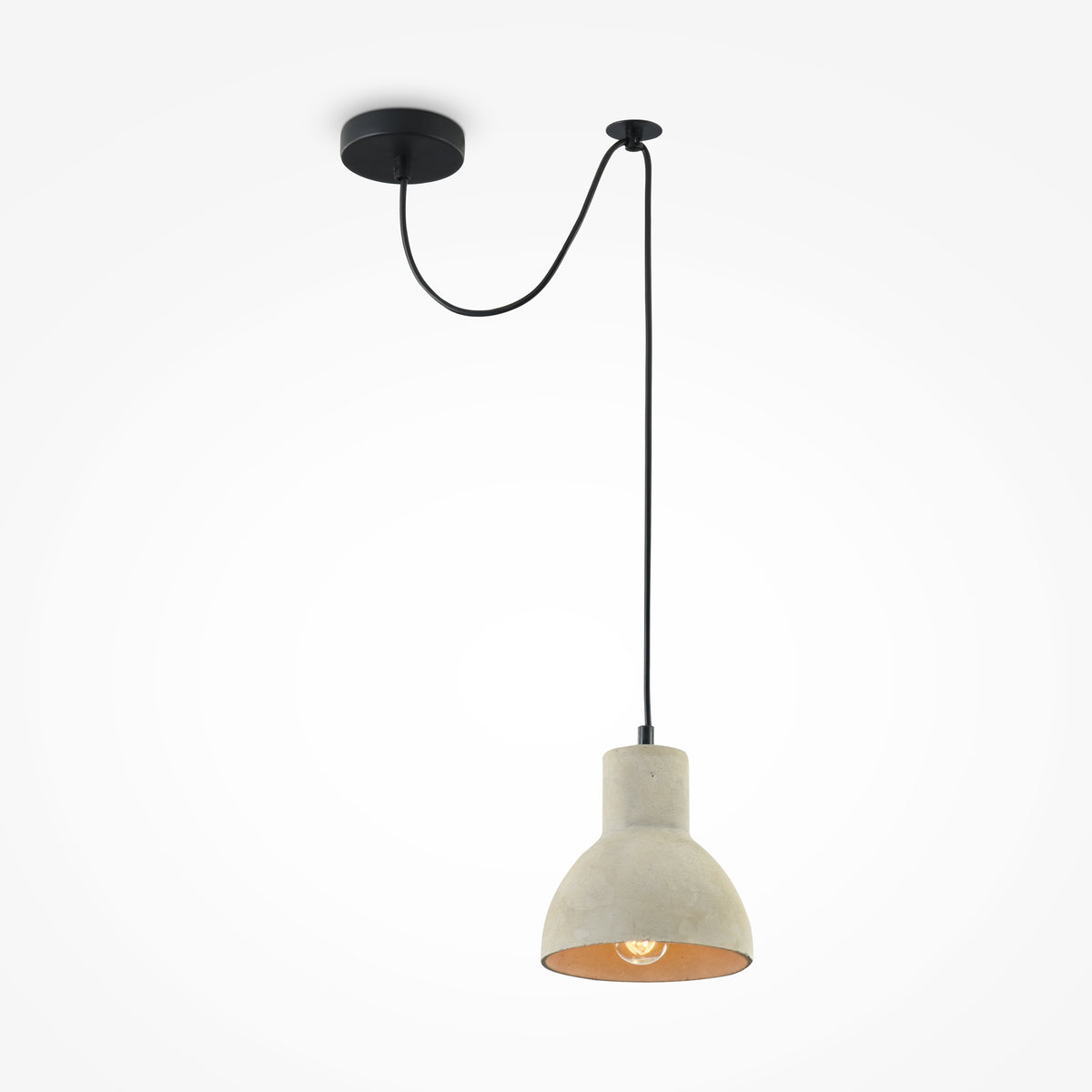 Lampa wisząca Maytoni Broni IP20 1xE27 T434-PL-01-GR | Czarny