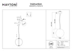 Lampa wisząca Maytoni Bruma IP20 x MOD397PL-L15CH2.7K | Chrom