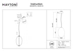 Lampa wisząca Maytoni Bruma IP20 x MOD397PL-L19CH2.7K | Chrom