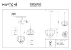Lampa wisząca Maytoni Cambio IP20 1xE27 MOD398PL-01BR | Czarny