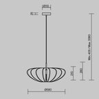 Lampa wisząca Maytoni Cambio IP20 1xE27 MOD398PL-01GR1 | Czarny